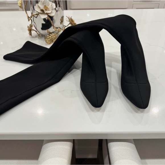 KHAITE Shoes - KHAITE Black Leather Sole Boots